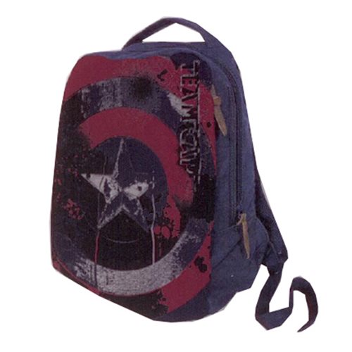 Marvel Comics Civil War Legend Captain America Canvas Backpack